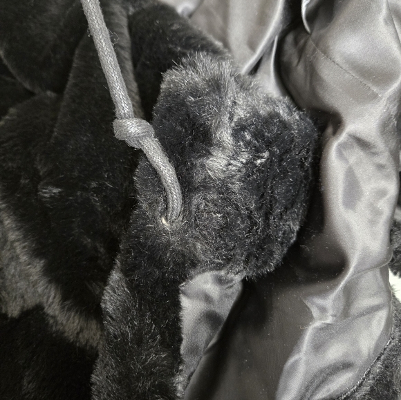 Black Faux Fur Jacket for Men - Picture 6 of 11